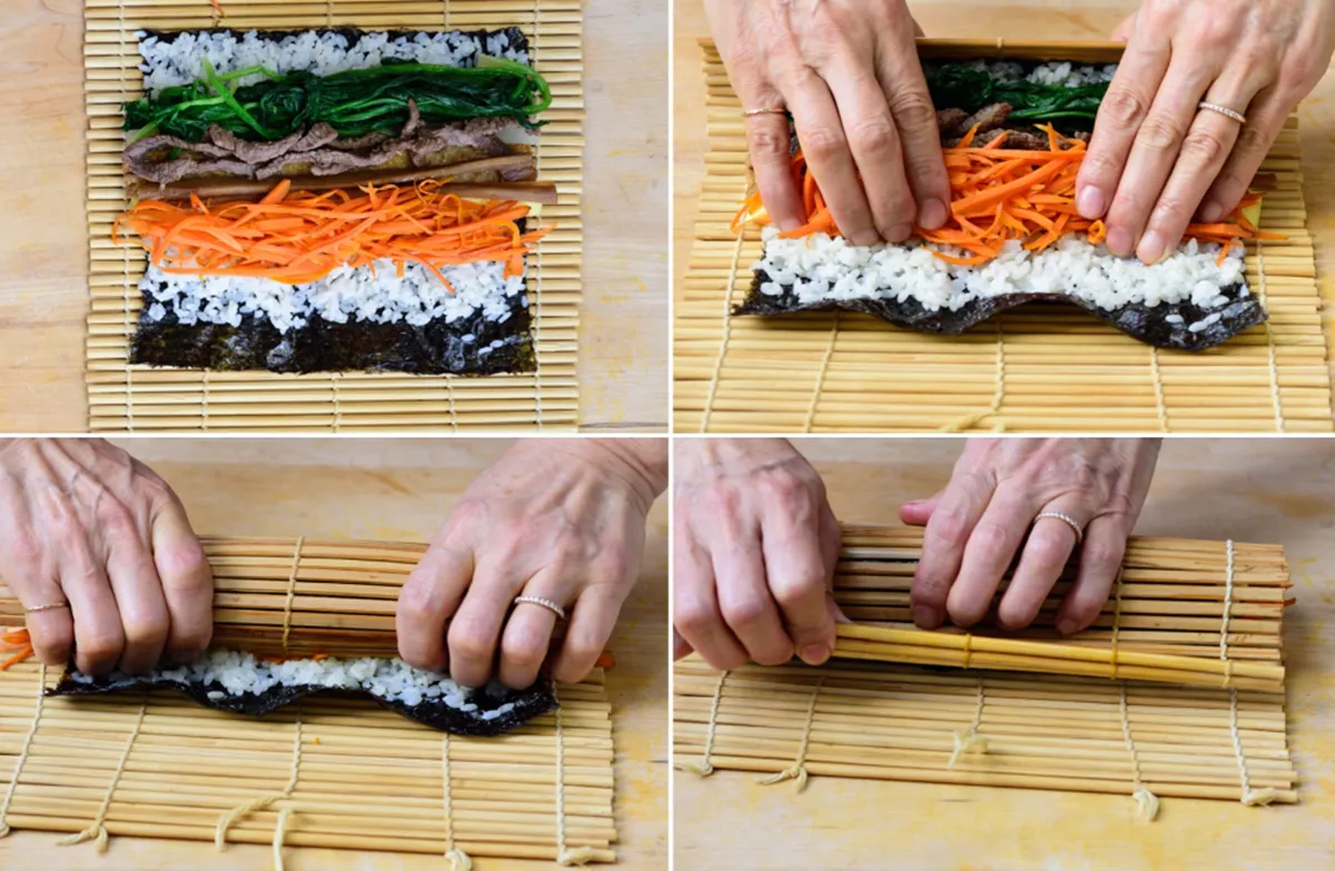 사진 : 김밥 말기 / 생성형 이미지
