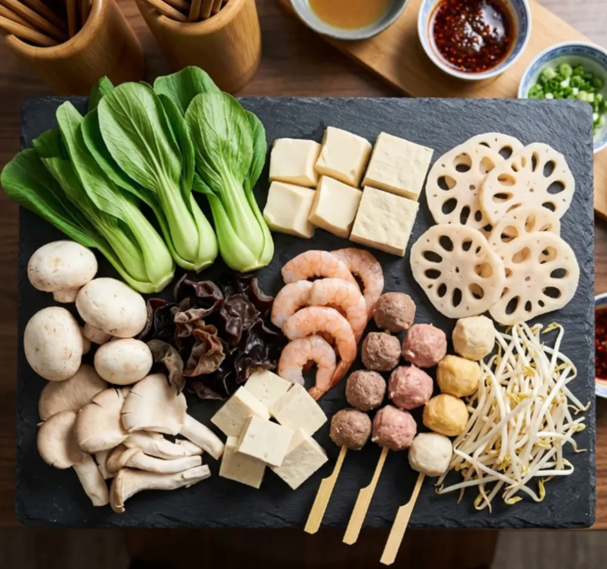 사진 : 마라탕 재료 / 생성형 이미지
