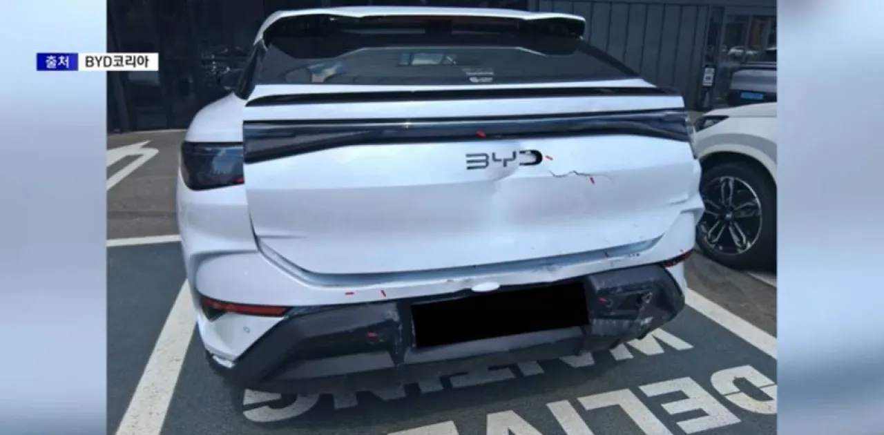 < BYD 씨라이언 7 사고, 출처 : SBSBiz >