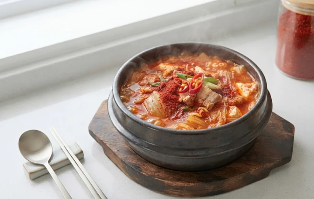 사진 : 찌개 / 생성형 이미지
