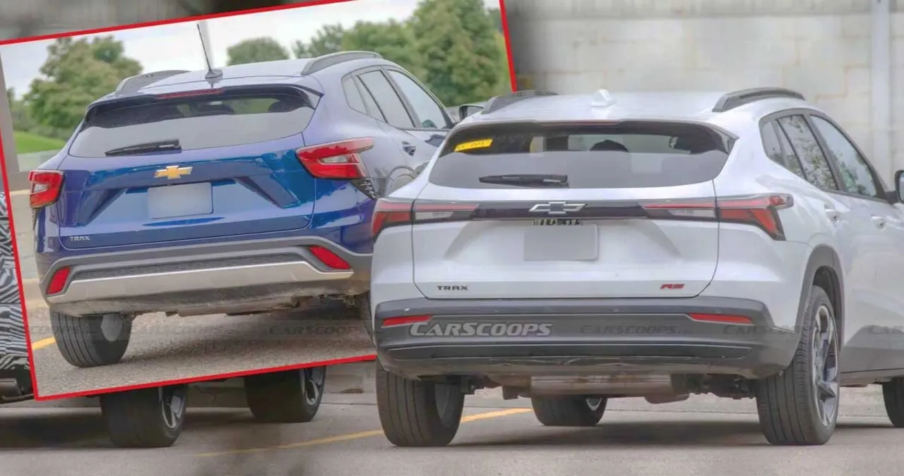 트랙스 크로스오버 부분변경·현행 모델 후면 디자인 비교 / 사진=CARSCOOPS