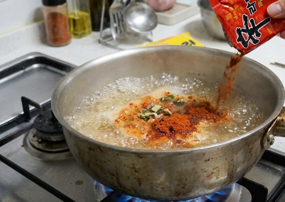 사진 : 라면 / 생성형 이미지