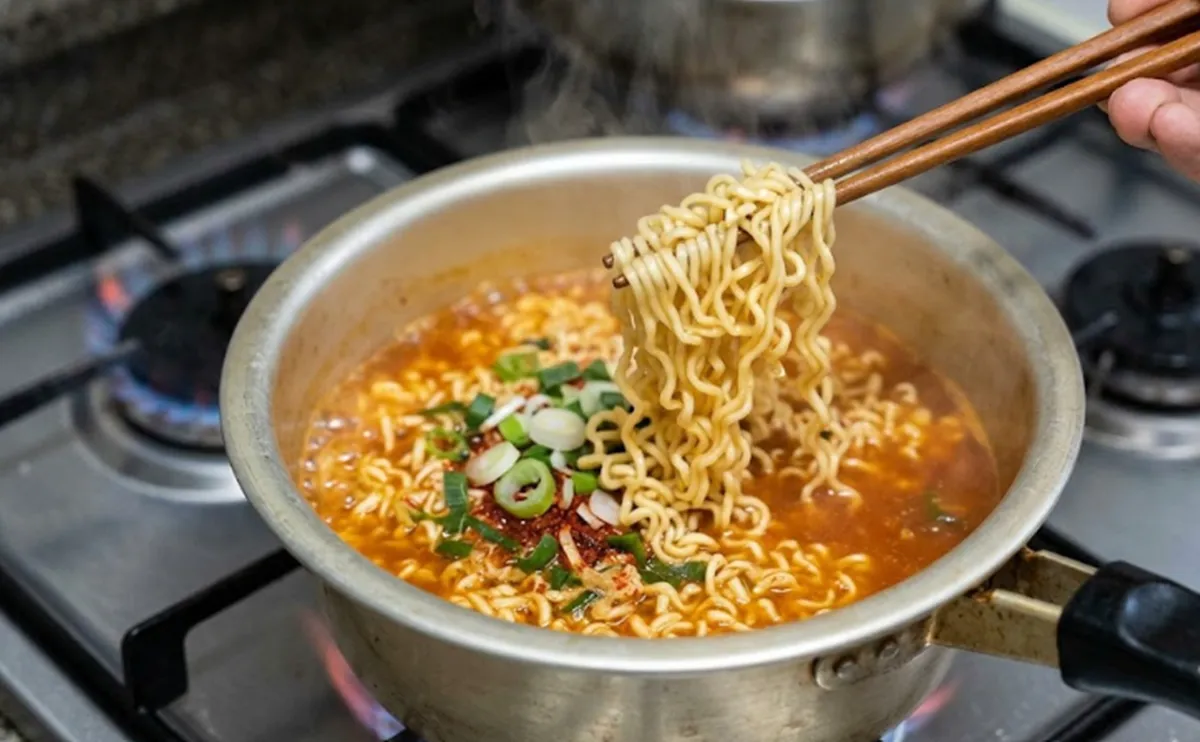 사진 : 라면 / 생성형 이미지