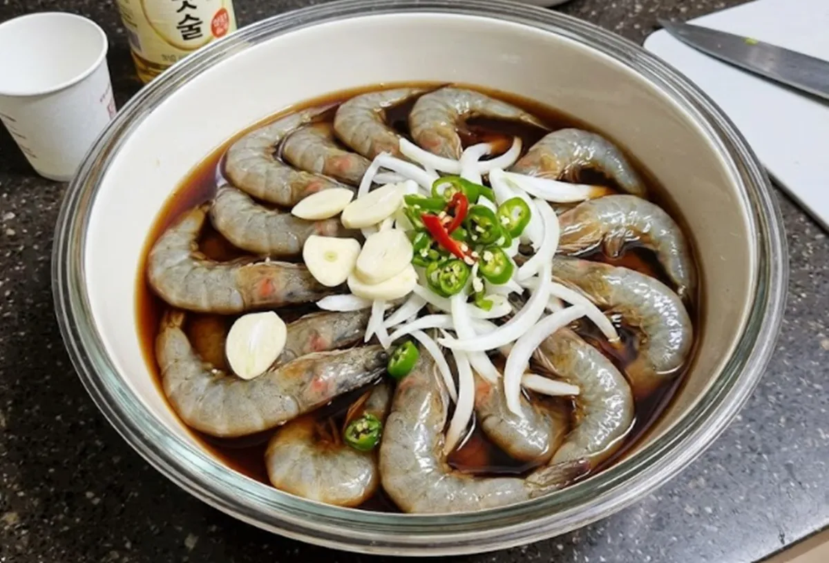 사진 : 간장새우 / 생성형 이미지