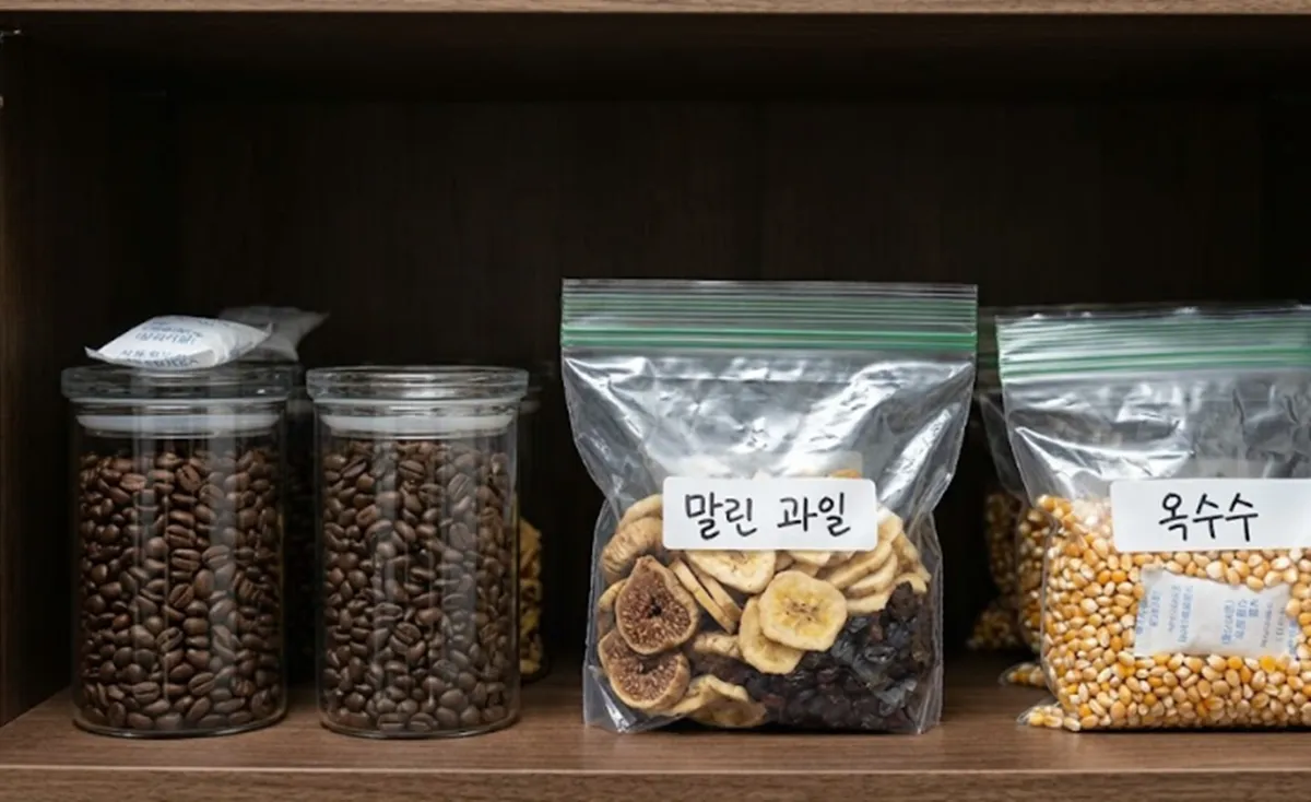 사진 : 원두,말린 과일,옥수수 / 생성형 이미지