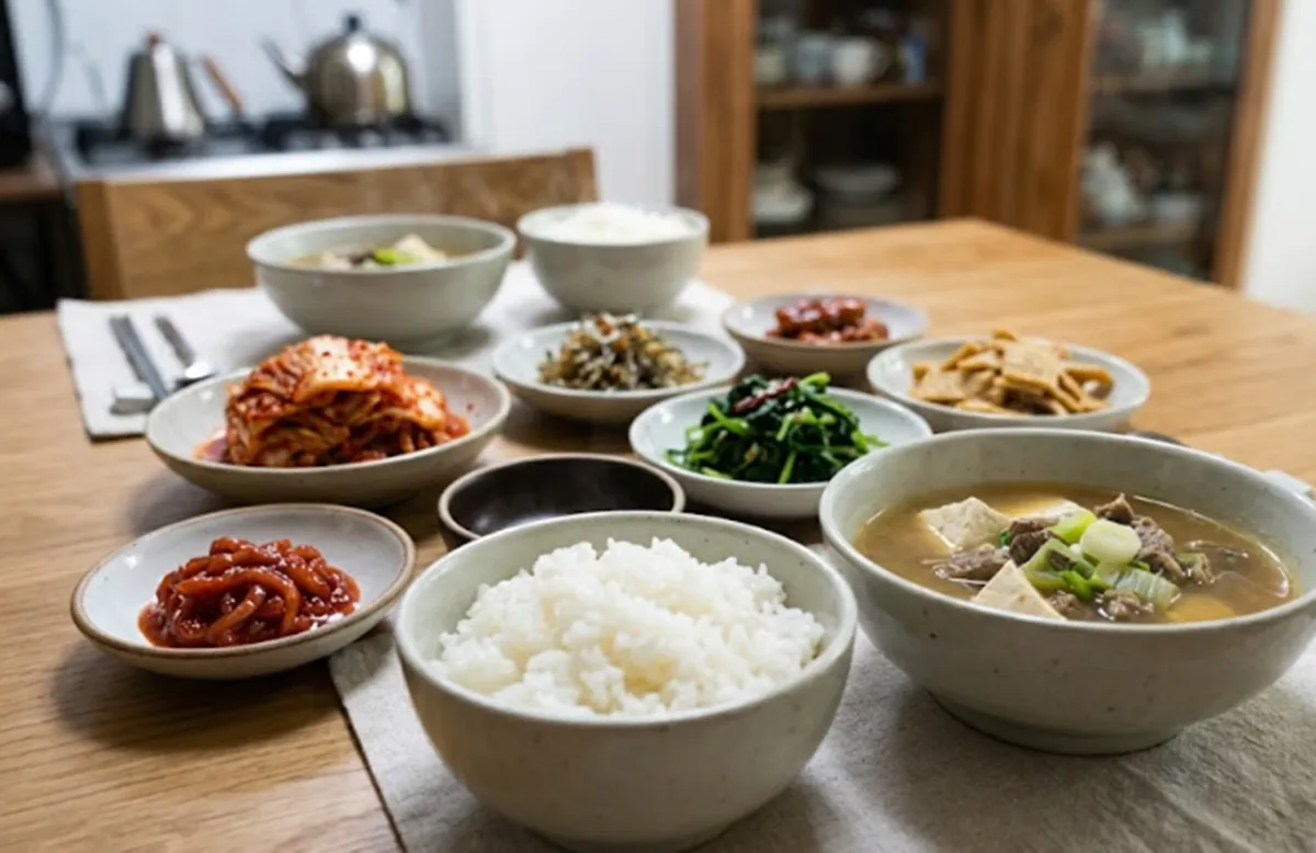 사진 : 김치, 젓갈, 국 / 생성형 이미지