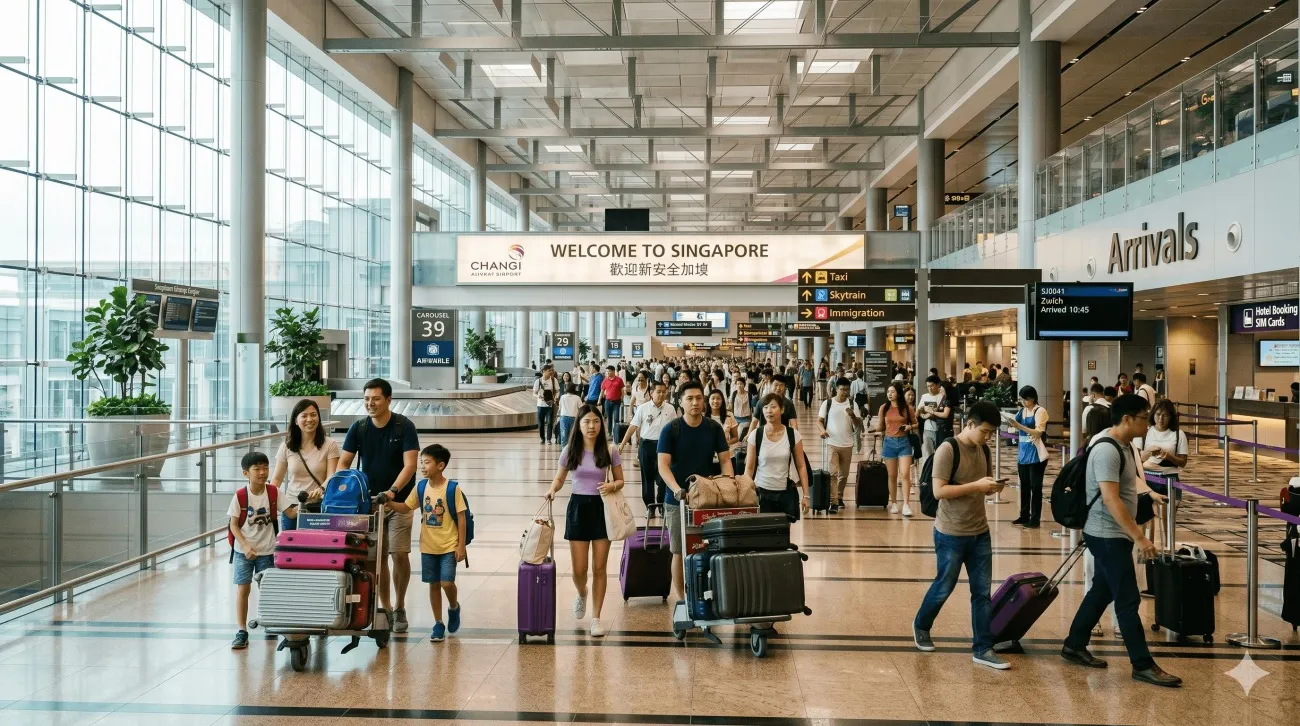 사진=싱가포르 창이공항 입국장