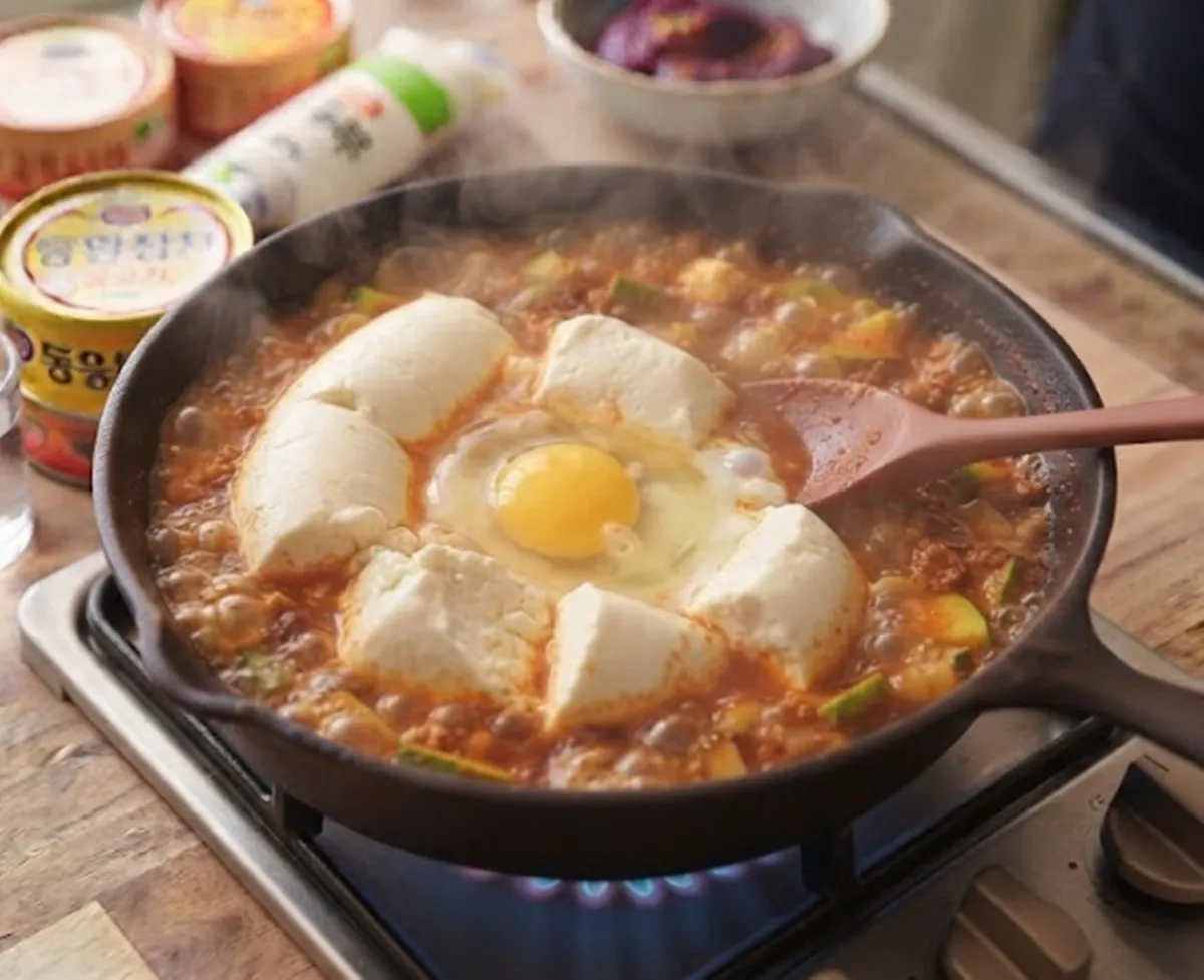 사진 : 순두부 넣고 조리 / 생성형 이미지
