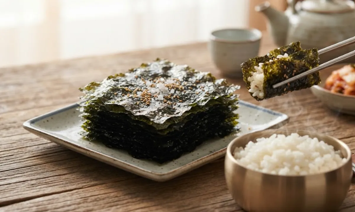 사진 : 흰쌀밥, 김 / 생성형 이미지