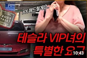 기사로 이동 - 60만 유튜버 딸배헌터, ‘테슬라 VIP의 특별한 요구’ 논란