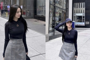 기사로 이동 - 블랙핑크 지수, 우아함과 귀여운 매력 발산…“Walking around New York city”