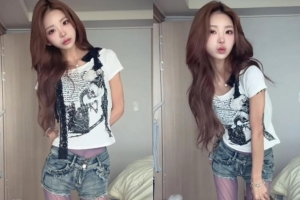 기사로 이동 - ‘41kg’ 최준희, ‘보라색 스타킹’ 완벽 소화