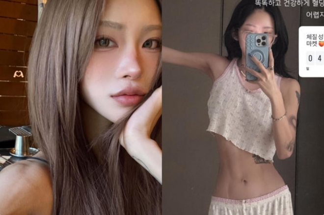 thumbnail - 최준희, 복근 드러낸 ‘크롭 파자마 셀카’…“굶는 다이어트는 NO”