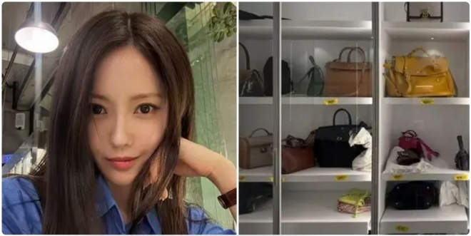 thumbnail - 효민, “가방 정리 시작”...명품백 즐비한 수납장 공개