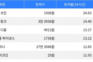 기사로 이동 - 방귀코인, 시가총액 300위권 24시간 등락률 1위