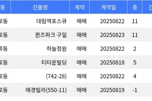 기사로 이동 - “매매가 9천6백만원”... 구로구 주간 최저가 매물, ‘구로동 대림역포스큐’