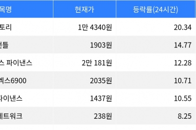 thumbnail - 스토리, 암호화폐 시장 24시간 상승률 최고 기록세