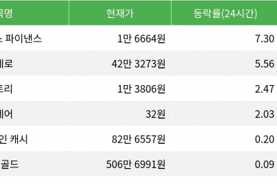 thumbnail - 엠와이엑스 파이낸스, 시가총액 300위권 24시간 등락률 1위