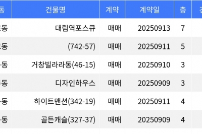thumbnail - “매매가 9억9천5백만원”... 구로구 주간 최저가 매물, ‘대림역포스큐’