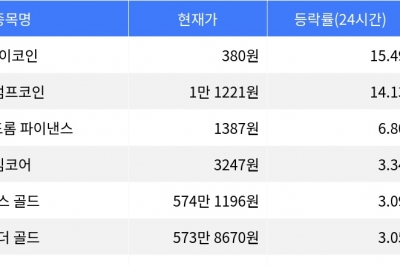 thumbnail - 파이코인, 시가총액 300위권 24시간 등락률 1위 thumbnail - 파이코인, 시가총액 300위권 24시간 등락률 1위