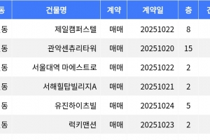 기사로 이동 - “매매가 5천7백만원”... 관악구 주간 최저가 매물, ‘봉천동 제일캠퍼스텔’