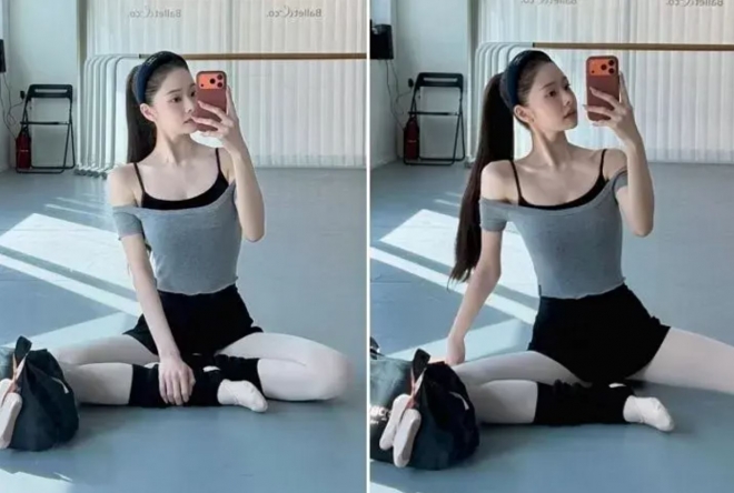 thumbnail - 프리지아, 발레 연습실에서 전한 우아한 연말 근황…“크리스마스 준비 중”