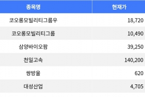 기사로 이동 - 코오롱모빌리티그룹우, 30% 상승하며 1위 기록