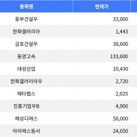 thumbnail - 동부건설우, 한화갤러리아 상한가 기록하며 증시 주도