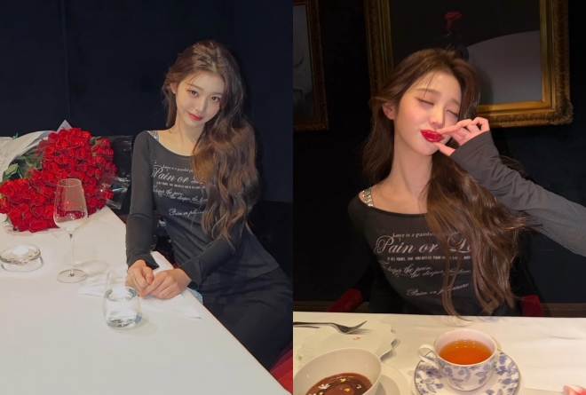 thumbnail - “장미꽃 들고 누구랑”… 장원영, 흑백요리사 셰프 식당서 ‘포착’