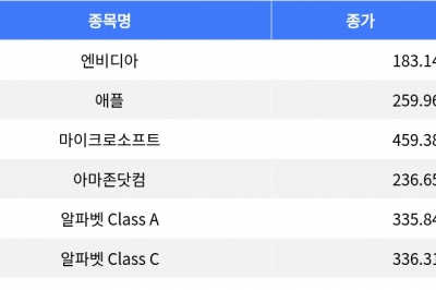 thumbnail - 나스닥 종합 하락 마감…엔비디아, 애플 등 주요 기술주 약세