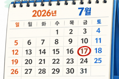 thumbnail - 제헌절 다시 ‘빨간날’ 된다…“7월 금토일 연휴 가능”, 2026년 ‘황금 달력’ 변화는?