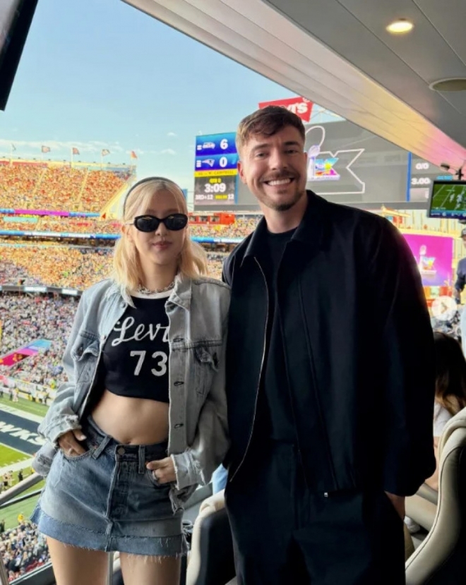 thumbnail - 상상도 못한 조합… 블랙핑크 로제, ‘세계 1위’ 이 남자와 포착