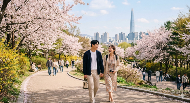 thumbnail - “지하철로 떠나는 봄 산책”…도심 속 걷기 좋은 힐링 길