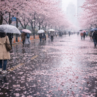thumbnail - 벚꽃 빨리 폈는데 ‘비 날씨’…이번 주 초반 “벚꽃 엔딩”