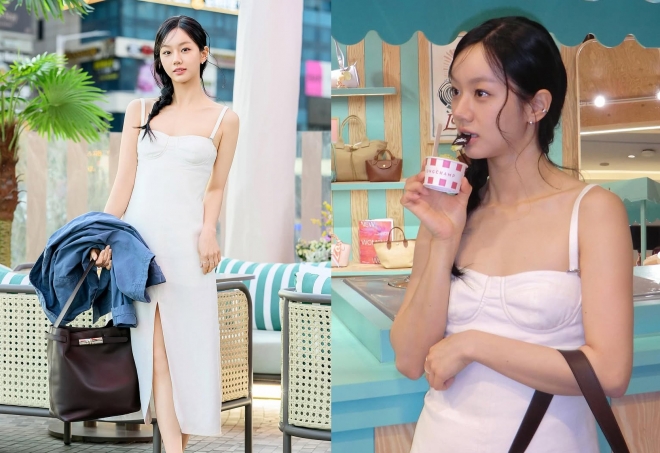 thumbnail - 아직 4월인데 벌써 여름… 혜리가 선보인 과감한 화이트 원피스 자태