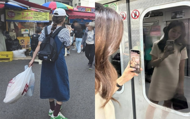 thumbnail - 화려한 모습은 잠시 접어두고… 남대문 시장서 포착된 성유리 근황