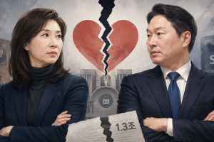 기사로 이동 - 최태원-노소영 이혼, ‘1.3조 재산분할’ 합의 또 불발…SK 주식 두고 평행선