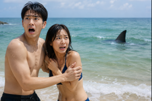 기사로 이동 - 상어 나타났다면 이렇게 도망쳐라…생존 대피법 공개