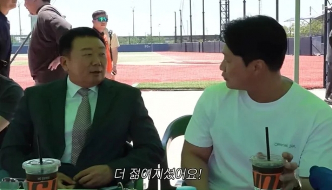 thumbnail - “감독님 맞아요?” 25kg 뺀 선동열 근황에 오승환 ‘깜짝’