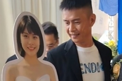 thumbnail - 웨딩드레스 입은 등신대와 결혼한 남자…BJ 여친과의 마지막 약속