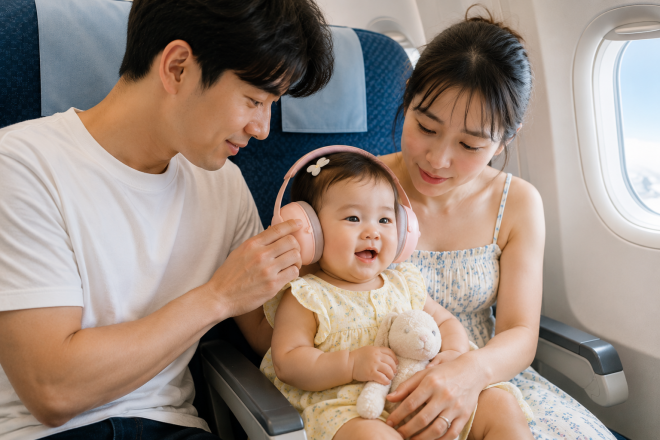 thumbnail - 육아 부모라면 꼭 보세요…장거리 비행 아이 울음 대처법과 해외여행 꿀팁