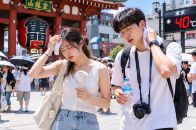 thumbnail - “여름휴가 괜찮을까”…40도 일본 폭염, 열사병 피하는 여행법 총정리