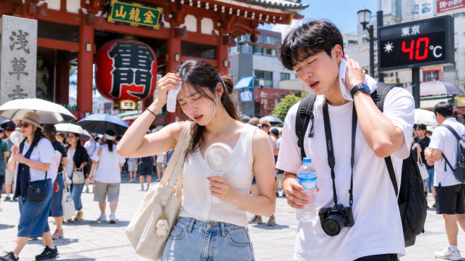 thumbnail - “여름휴가 괜찮을까”…40도 일본 폭염, 열사병 피하는 여행법 총정리