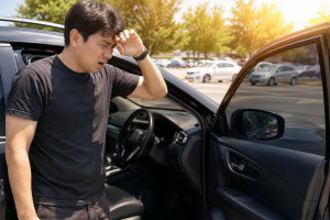 기사로 이동 - 차 안 온도 70도…폭염에 차 안에 두면 안 되는 물건은? (+여름철 자동차 관리)