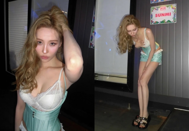 thumbnail - 워터밤 여신 선미, 코르셋만 입었나? 파격 자태에 ‘괜히 원조가 아니네’