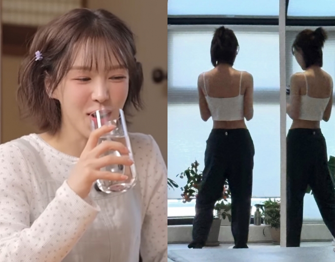 thumbnail - 웬디 아침 공복에 땀복까지…‘뼈말라’ 몸매 비결 들어보니
