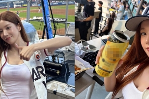 기사로 이동 - 야구장서 물벼락 맞은 권은비, 팬들 반응 보니 ‘워터밤인 줄’