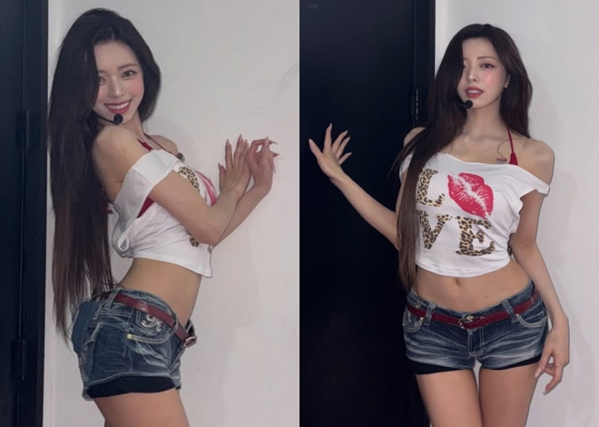 thumbnail - ITZY 유나, 현아 ‘버블팝’ 의상 입었더니…‘골반 미녀’ 별명 제대로 증명
