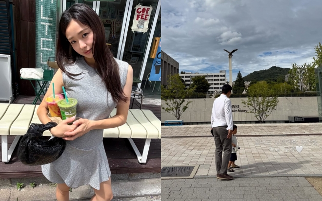 thumbnail - “연휴 끝” 손연재, 9살 연상 남편과 포착된 근황…훌쩍 큰 아들 모습