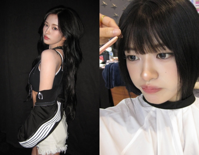 thumbnail - “자르고 싶다” 안유진, 앞머리 하나로 시크 변신…이 비주얼 실화?